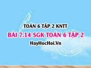 Bài 7.14 SGK Toán 6 tập 2 Kết nối tri thức